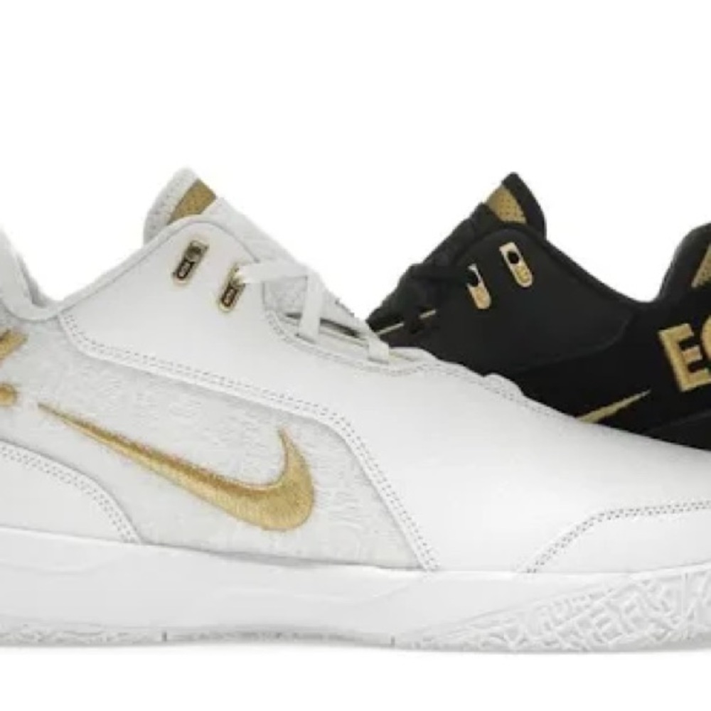 Authentic Nike Zoom LeBron NXXT White and Gold Athletic Shoes size 11.5 New